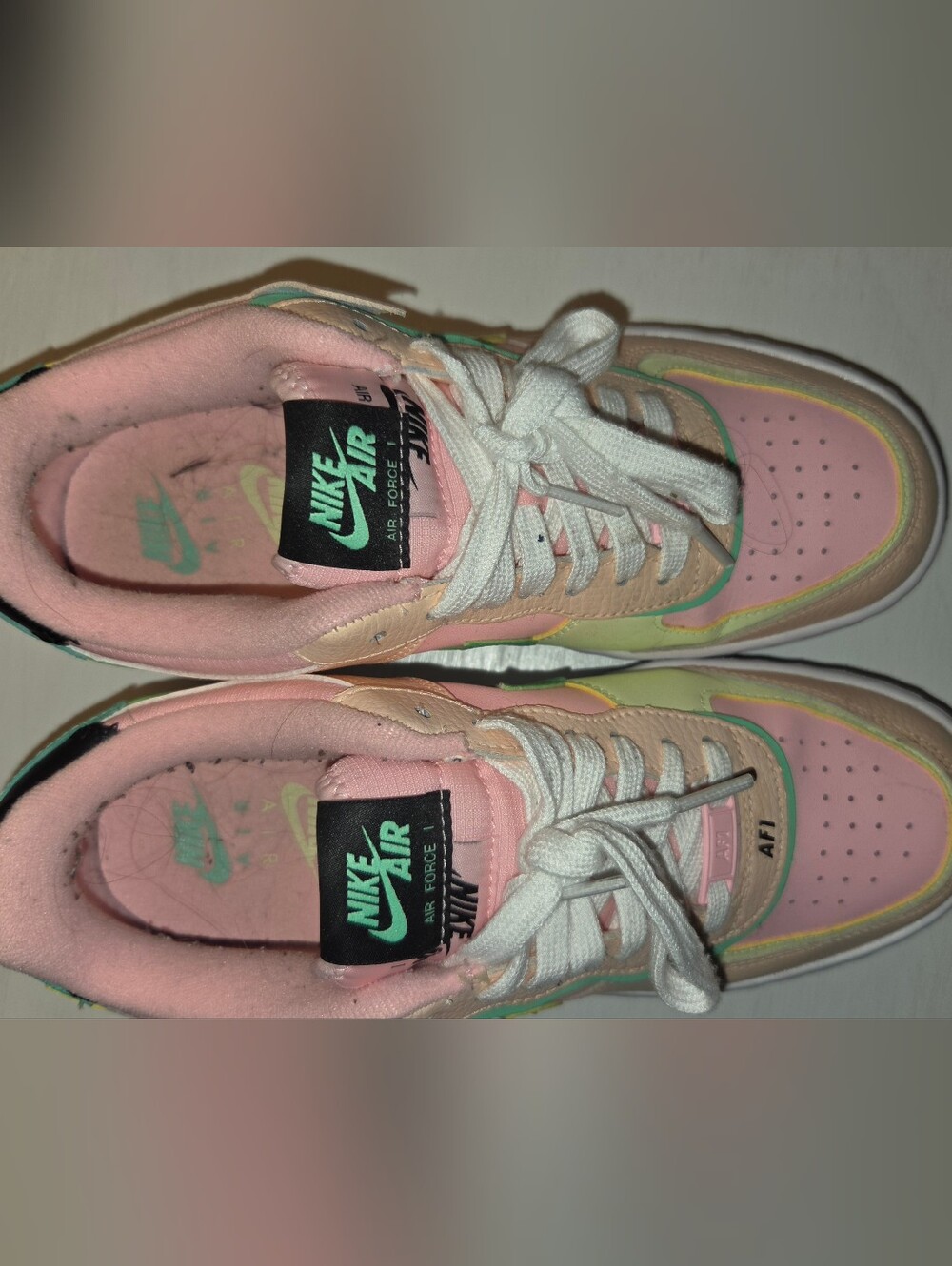 Nike Air Force 1 Shadow sneakers in the "Arctic Punch Barely Volt" Size 8 W/Box - Picture 2 of 10
